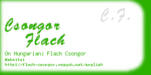 csongor flach business card